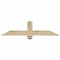 Ekena Millwork Eugene Rough Sawn Timber Gable Bracket, Douglas Fir, 48"W x 12"H x 4"D x 4"F, 6/12 Pitch GBW048X12X0404EUG00RDF - alternate 1
